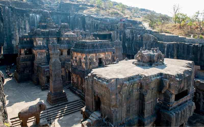 Visit the Kailash temple in Elora Caves