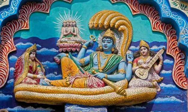 The teachings of Vishnu Purana on dharma, karma, and moksha